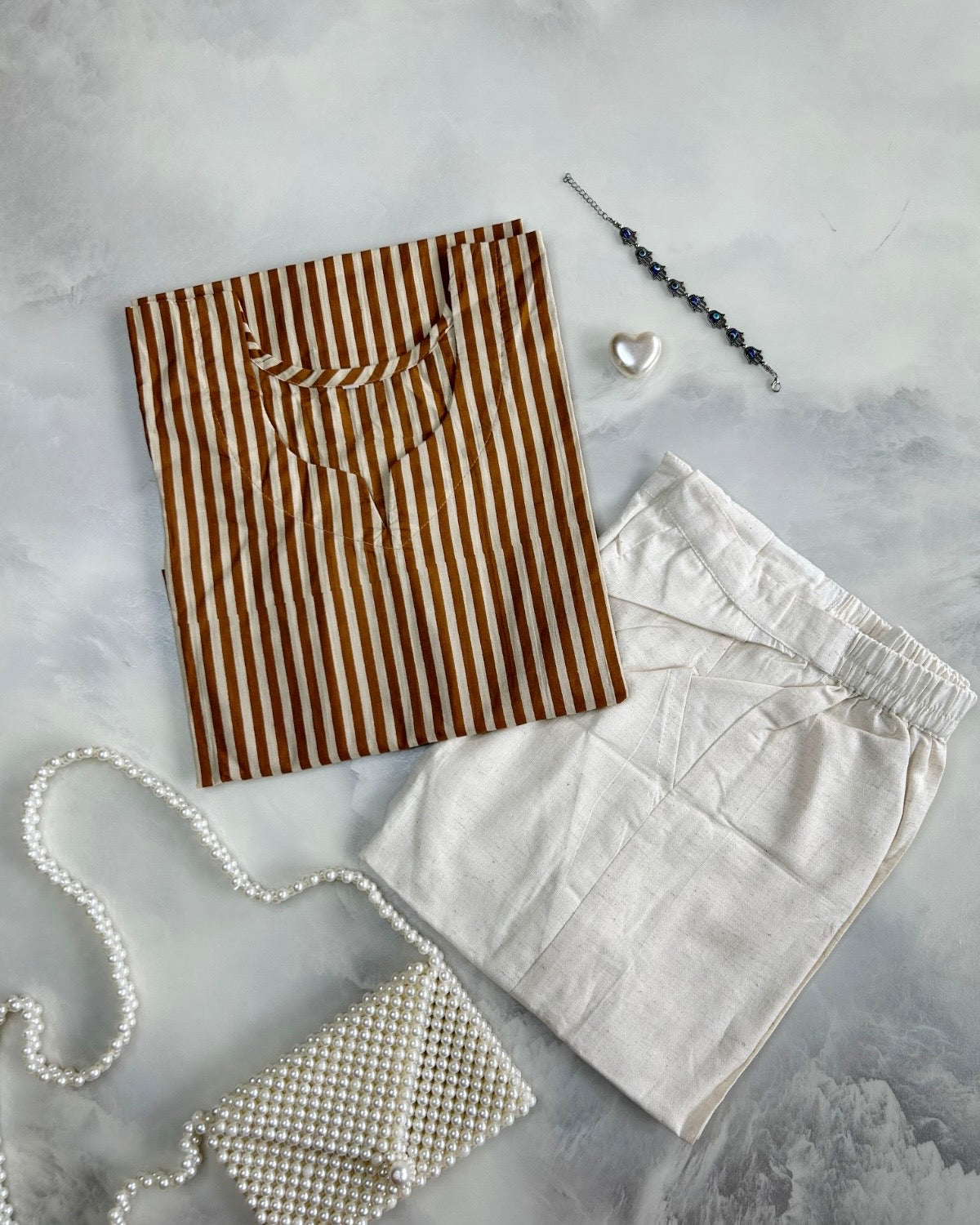 Printed Cotton Kurta With Straight Pant