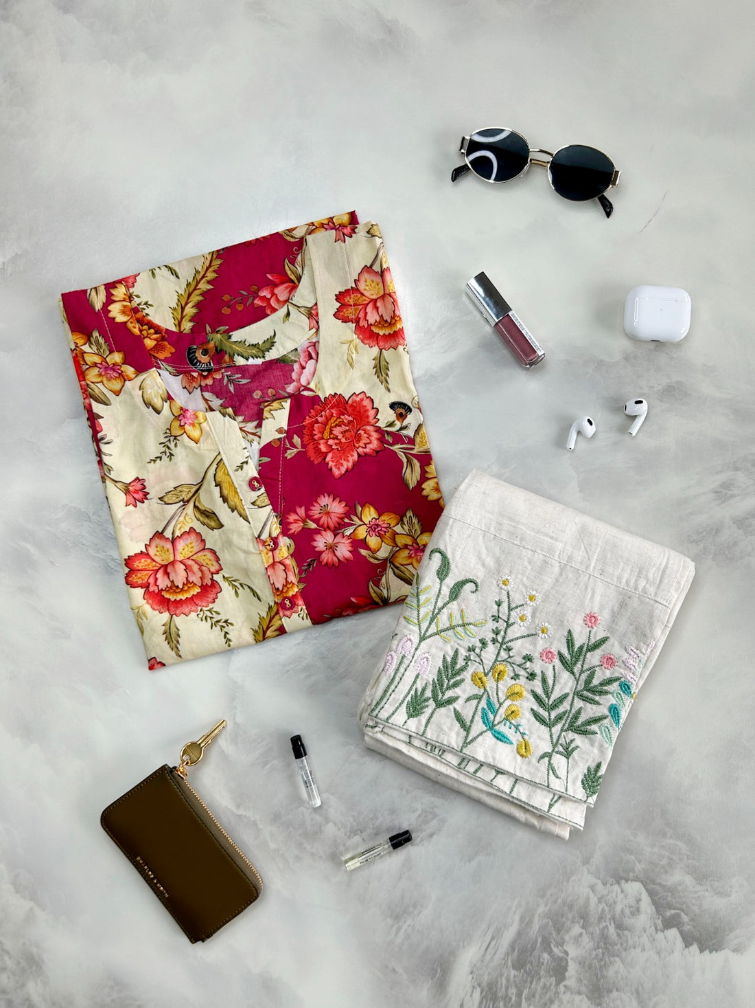 Printed Straight Kurta With Pant