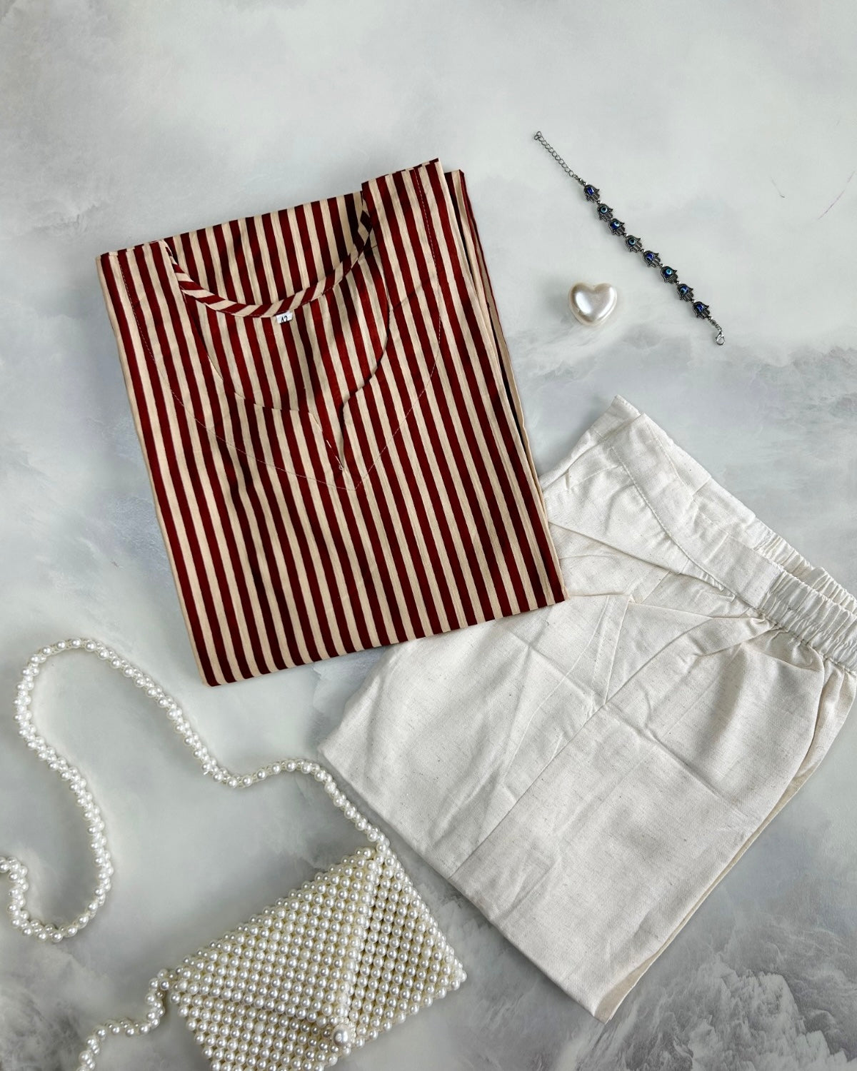 Printed cotton kurta With straight Pant