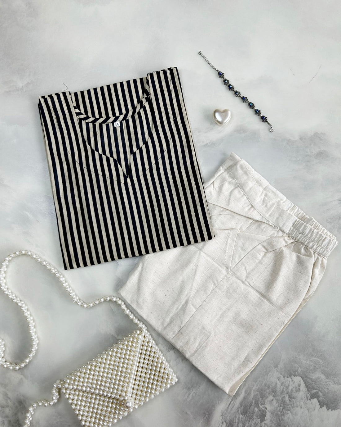 Printed cotton kurta With straight Pant