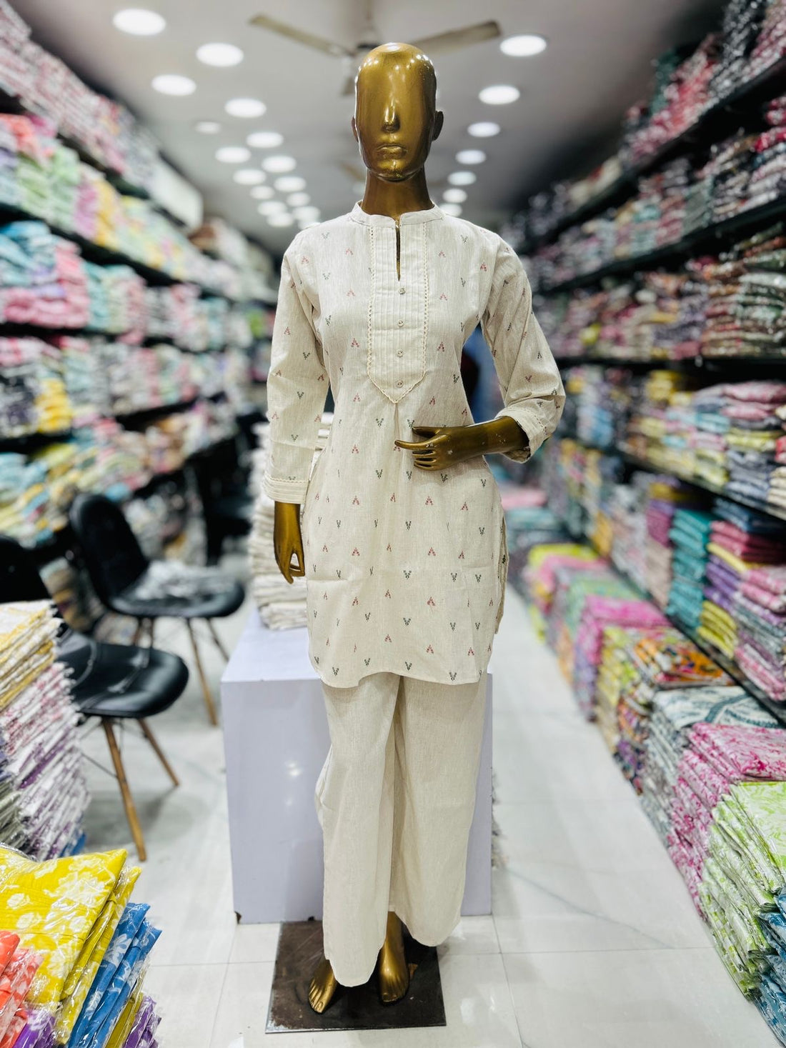 Printed Linnen Co-ord Set